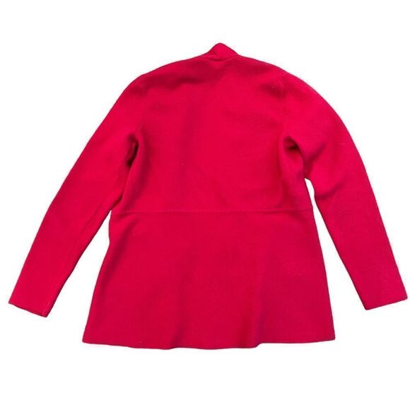 Talbots Open Cardigan Red Cotton/Rayon Pockets Women's XS - Picture 2 of 8